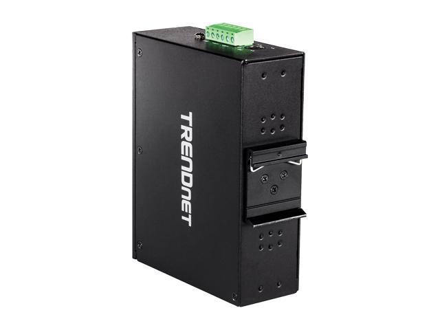 TRENDnet 10-Port Industrial Gigabit PoE+ DIN-Rail Switch, 8 x Gigabit PoE+ Ports, DIN-Rail Mount, 2 x SFP Slots, 240W PoE Power Budget, Network...