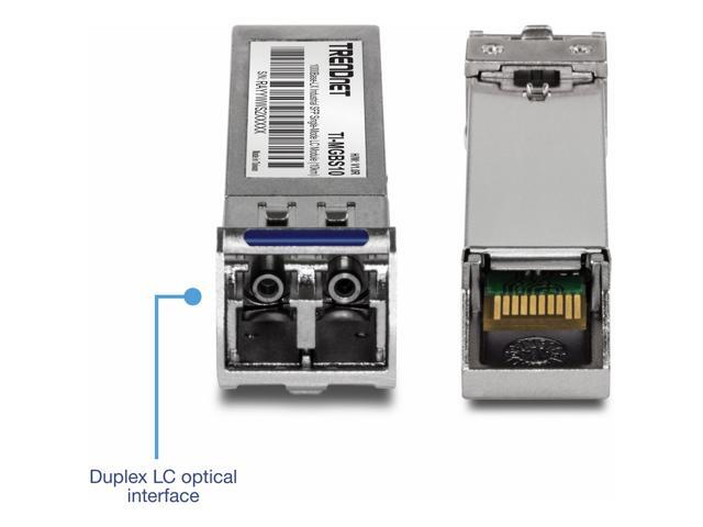 TRENDnet SFP to RJ45 Industrial Single-Mode LC Module (10km) 1000Base-LX Industrial SFP, Compliant with IEEE 802.3z Gigabit Ethernet, Data Rates of...