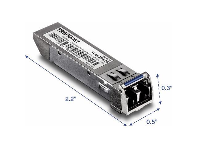 TRENDnet SFP to RJ45 Industrial Single-Mode LC Module (10km) 1000Base-LX Industrial SFP, Compliant with IEEE 802.3z Gigabit Ethernet, Data Rates of...