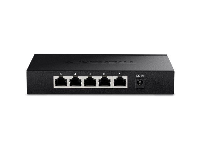TRENDnet 5-Port Unmanaged 2.5G Gaming Switch, TEG-S350, 5 x 2.5GBase-T Ports, 25Gbps Switching Capacity, Ethernet Splitter, NDAA & TAA Compliant,...