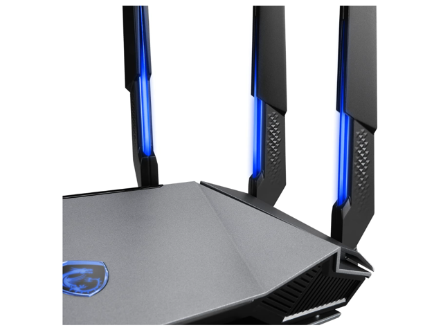 MSI RadiX AXE6600 WiFi 6E Tri-Band Gaming Router support 2.5GHz/5GHz/6GHz, AI QoS support