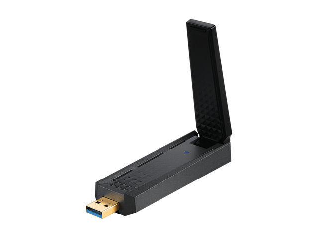 Open Box - MSI AXE5400 WiFi 6Tri-Band USB Adapter - WLAN up to 5400 Mbps (6Ghz, 5GHz, 2.4GHz Wireless), USB 3.2 Gen 1 Type-A, MU-MIMO, Adjustable...