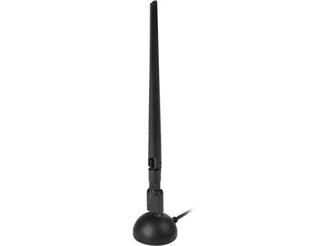 Rosewill RNX-N180UBEv3 - Wireless High Gain N300 Wi-Fi Adapter - IEEE 802.11b/g/n, (2T2R), Up to 300 Mbps Data Rates, USB 2.0 Cradle, 5 dBi High Power Antenna
