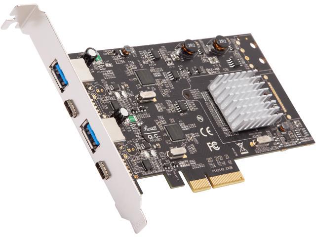 Rosewill RC-20002 10Gbps PCI Express 2.0 x4 (5.0 GT/s) 4 Ports PCI Express Expansion Card/Adapter