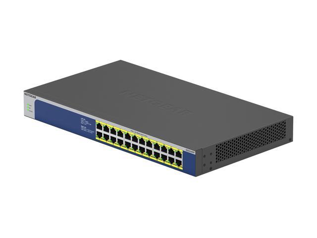 Netgear GS524PP 24-Port Gigabit Ethernet High-Power PoE+ Unmanaged Switch (300W), GS524PP-100NAS