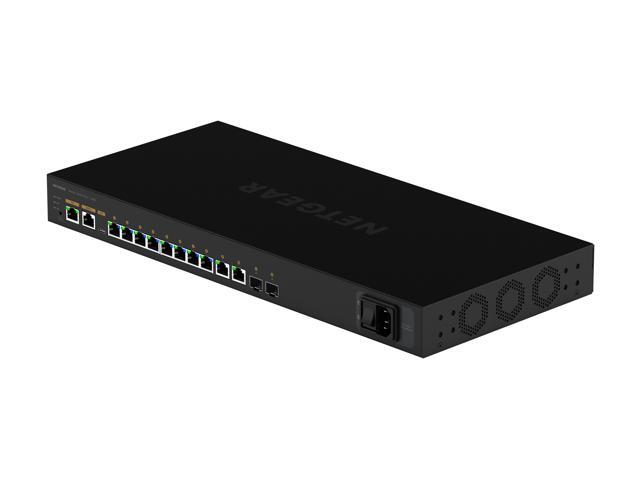 NETGEAR 8x1G PoE+ 240W 2x1G and 2xSFP+ Managed Switch AV Line M4250-10G2XF-PoE, GSM4212PX