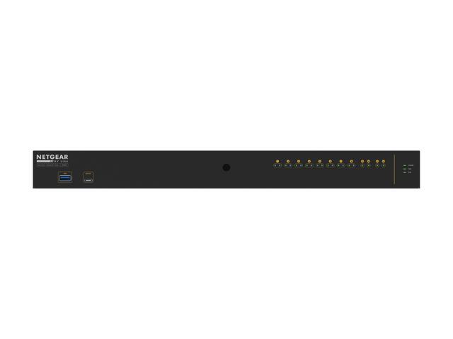 NETGEAR 8x1G PoE+ 240W 2x1G and 2xSFP+ Managed Switch AV Line M4250-10G2XF-PoE, GSM4212PX
