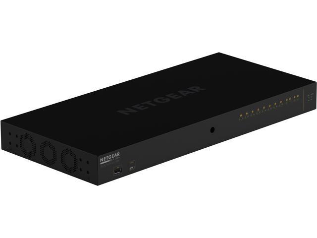 NETGEAR 8x1G PoE+ 240W 2x1G and 2xSFP+ Managed Switch AV Line M4250-10G2XF-PoE, GSM4212PX