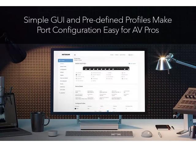 Netgear AV Line M4250 GSM4212P 8-Port Gigabit PoE+ Compliant Managed AV Switch with SFP (125W) - image 9