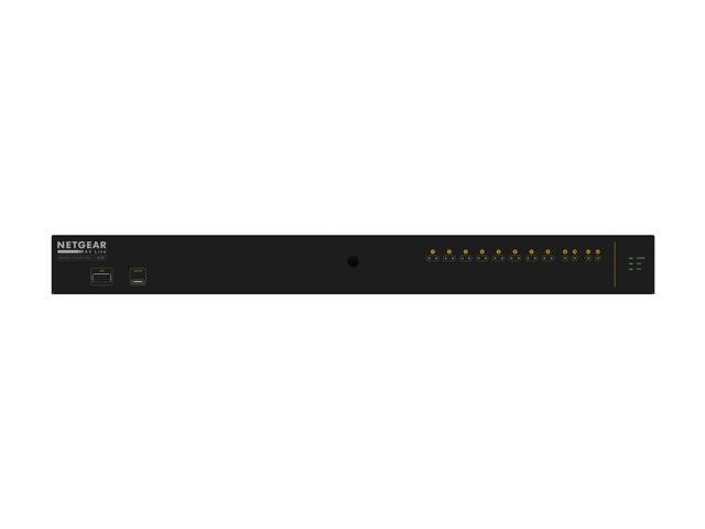 NETGEAR 8x1G PoE+ 240W 2x1G and 2xSFP+ Managed Switch AV Line M4250-10G2XF-PoE+, GSM4212UX-100NAS