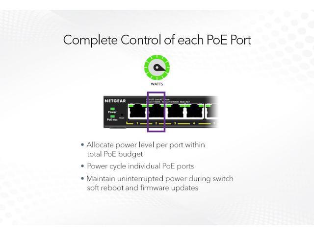 Netgear GS308EPP 8-Port Gigabit PoE+ Compliant Managed Switch - image 8