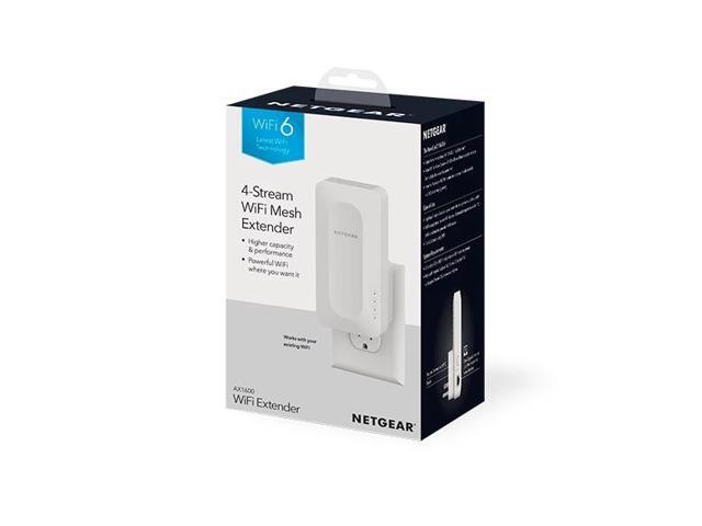 NETGEAR - EAX12 AX1600 WiFi 6 Mesh Wall Plug Range Extender - White - image 10
