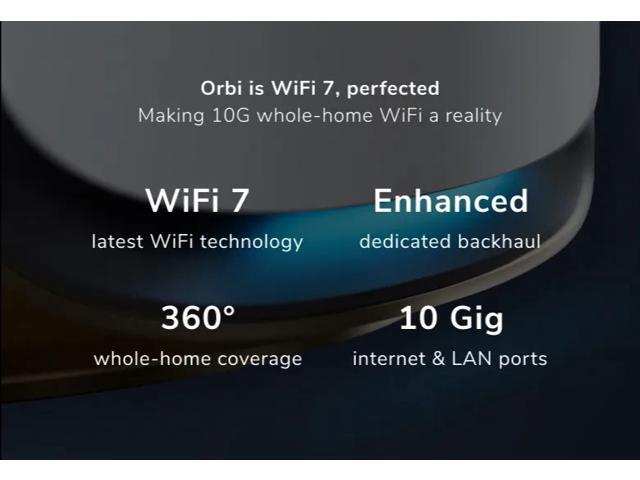 NETGEAR - Orbi 970 Series BE27000 Quad-Band Mesh Wi-Fi 7 System (2-pack) - White - image 5