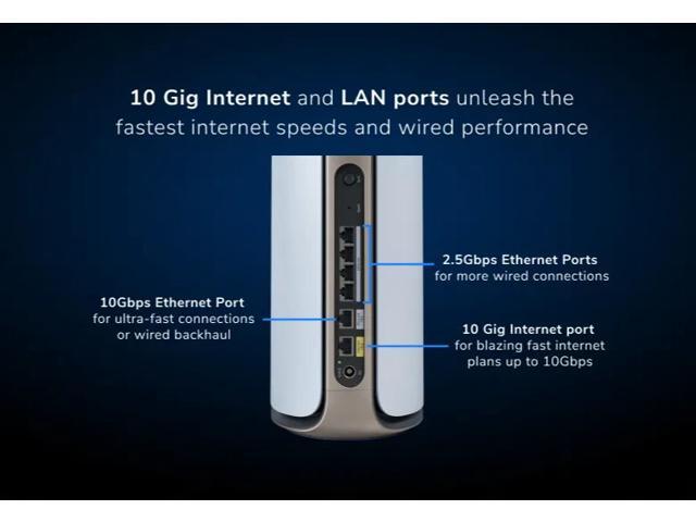 NETGEAR - Orbi 970 Series BE27000 Quad-Band Mesh Wi-Fi 7 System (2-pack) - White - image 9