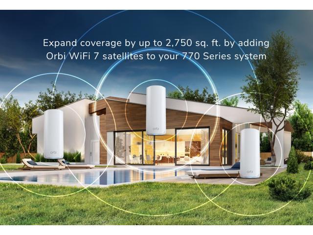 NETGEAR - Orbi 770 Series BE11000 Tri-Band Mesh Wi-Fi 7 Satellite - White - image 4
