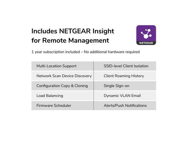 Netgear WBE750 Tri Band Wi-Fi 7 IEEE 802.11 a/b/g/n/ac/ax/be 18.40 Gbit/s Wireless Access Point