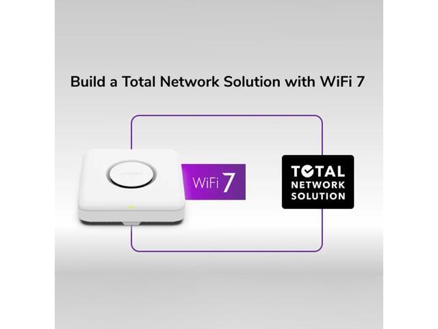 Netgear WBE750 Tri Band Wi-Fi 7 IEEE 802.11 a/b/g/n/ac/ax/be 18.40 Gbit/s Wireless Access Point