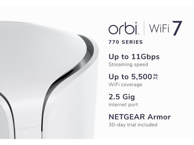 NETGEAR - Orbi 770 Series BE11000 Tri-Band Mesh Wi-Fi 7 System (2-pack) - White - image 3