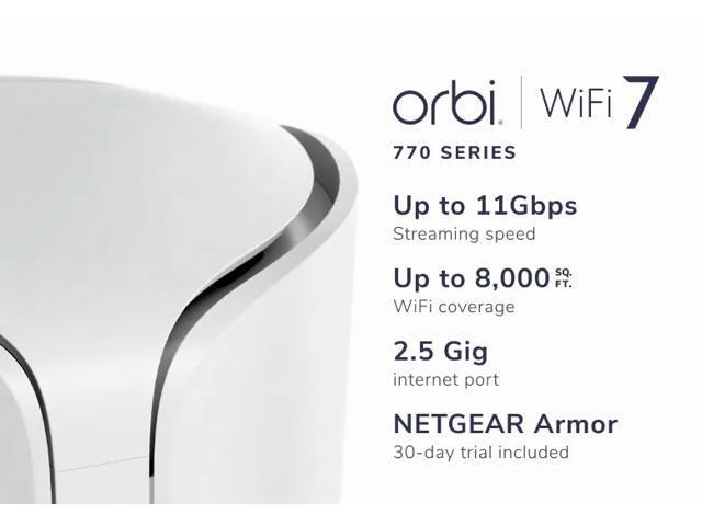 NETGEAR - Orbi 770 Series BE11000 Tri-band Mesh Wi-Fi 7 System (3-pack) - White - image 3