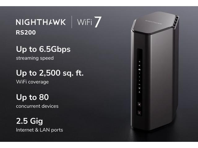 NETGEAR - Nighthawk BE6500 Dual-Band Wi-Fi 7 Router - Black - image 3