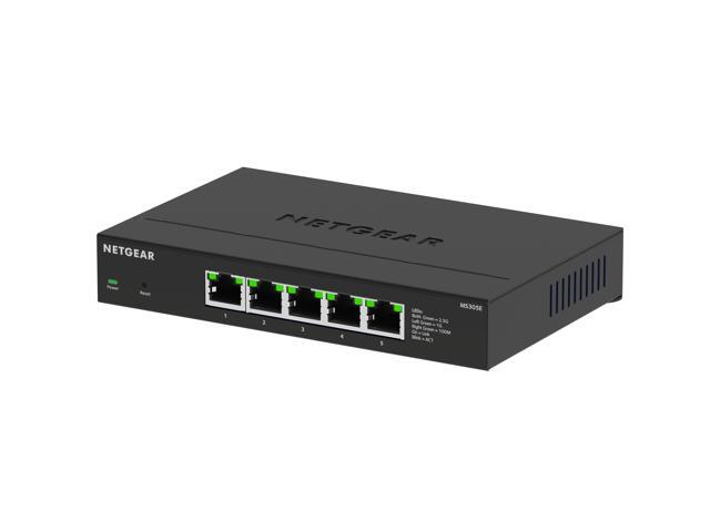 Netgear MS305E 5-Port Multi-Gigabit (2.5G) Ethernet Easy Smart Managed Essentials Switch, MS305E-100NAS