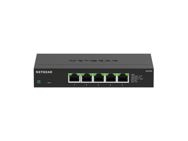 Netgear MS305E 5-Port Multi-Gigabit (2.5G) Ethernet Easy Smart Managed Essentials Switch, MS305E-100NAS