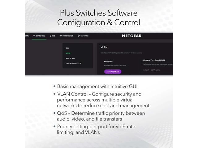 NETGEAR - Plus Series 8-Port Gigabit Ethernet Switch - Gray - image 11