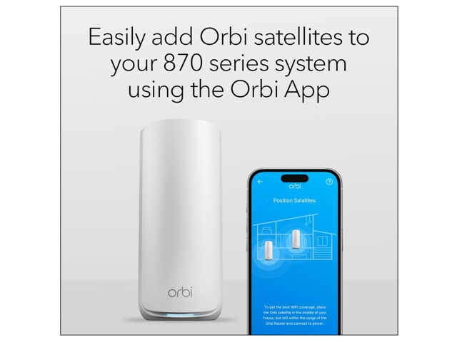 NETGEAR - Orbi 870 Series BE21000 Tri-Band Mesh Wi-Fi 7 System (3-pack) - White - image 11