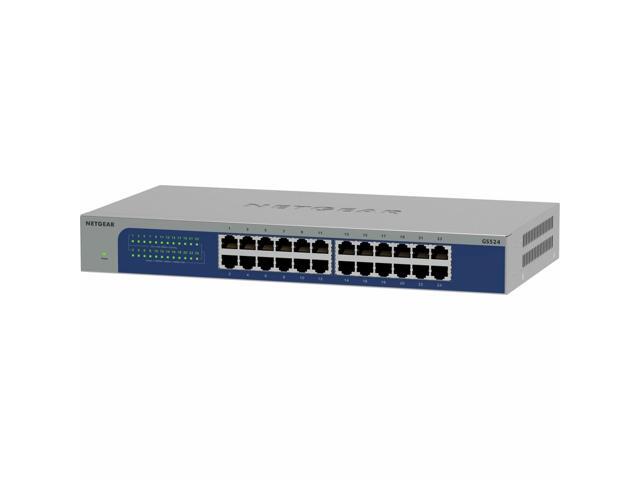 Netgear GS524 24-Port Gigabit Ethernet Unmanaged Switch, GS524-300NAS