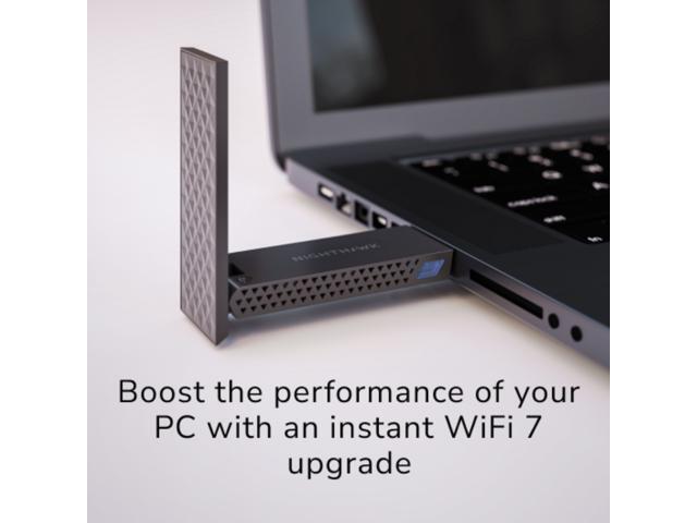 NETGEAR - Nighthawk A9000 Wi-Fi 7 USB 3.0 Adapter for Windows 11 PC - Black - image 7