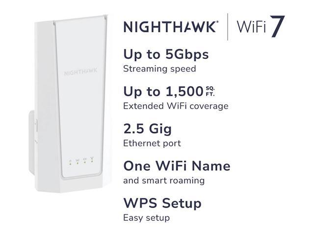 NETGEAR - BE5000 Dual-Band Wi-Fi 7 Wall Plug Range Extender - White - image 7