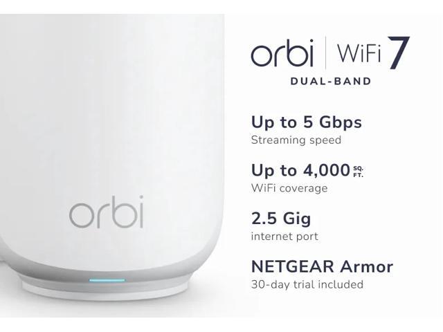 NETGEAR - Orbi 370 Series BE5000 Dual-Band Mesh Wi-Fi 7 System (2-pack) - White - image 3