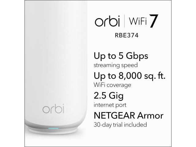 NETGEAR - Orbi 370 Series BE5000 Dual-Band Mesh Wi-Fi 7 System (4-pack) - White - image 3