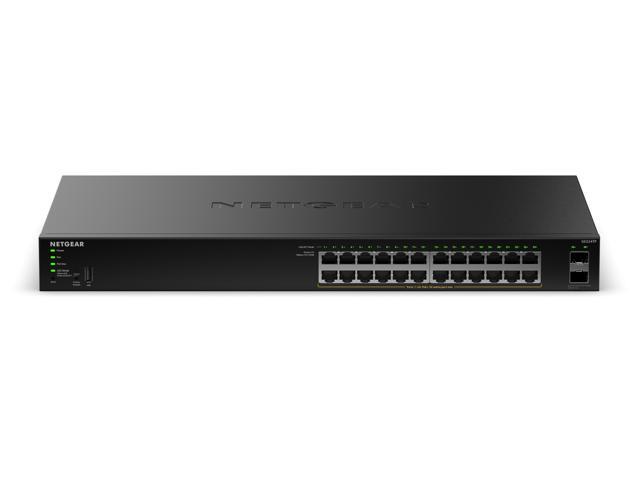 Netgear GS324TP 24-Port Gigabit Ethernet PoE+ Smart Managed Essentials Switch with 2 Dedicated SFP Ports (190W), GS324TP-200NAS