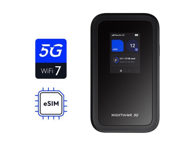 NETGEAR - Nighthawk 5G Mobile Hotspot M7 with eSIM or SIM - Black - image 5