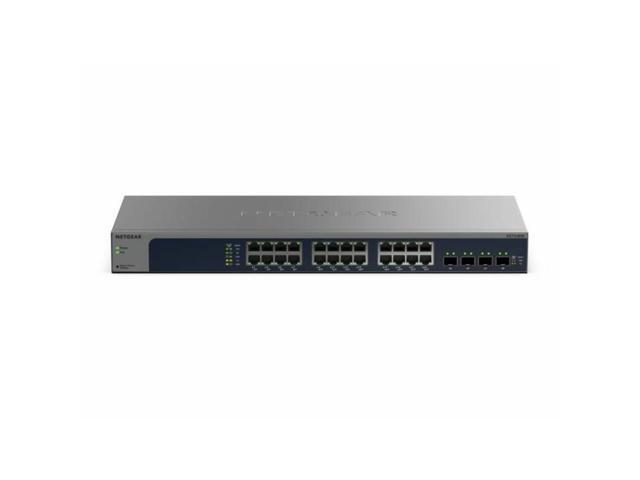 Netgear Business XS724EMv2 Ethernet Switch - 24 Ports - Manageable - 10 Gigabit Ethernet, 5 Gigabit Ethernet - 139 W Power Consumption - Twisted.