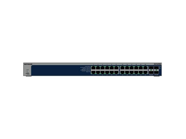 Netgear S3600 XS724TM Ethernet Switch - 24 Ports - Manageable - 10 Gigabit Ethernet - 3 Layer Supported - 92.50 W Power Consumption - Twisted Pair,.