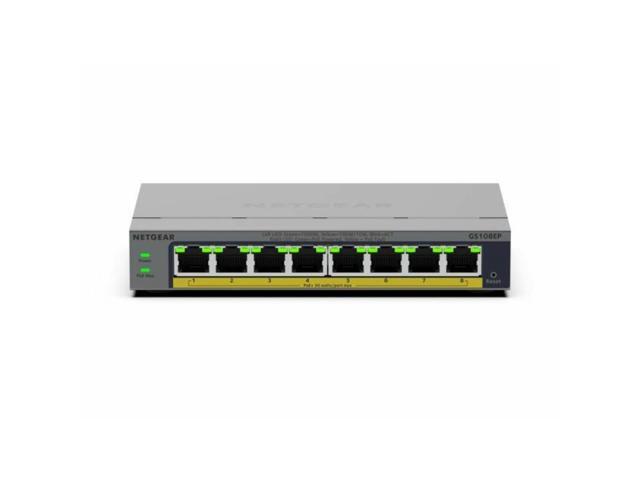 Netgear Business GS108EP 8-Port Gigabit Easy Smart PoE+ Switch