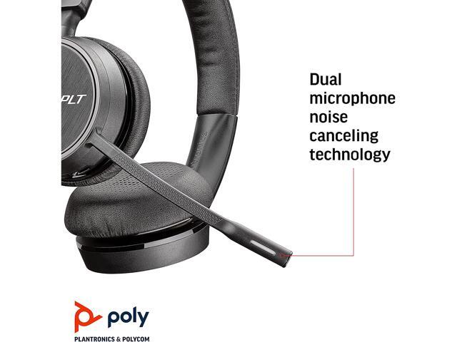 Plantronics - Voyager 4210 UC USB-A (Poly) - Bluetooth Single-Ear (Monaural) Headset - Connect to PC, Mac, & Desk Phone - Noise Canceling - Works...