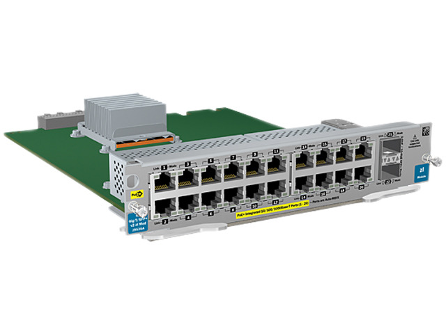 HPE 20-port Gig-T PoE+/2-port 10 GbE SFP+ v2 zl Module (J9536A)
