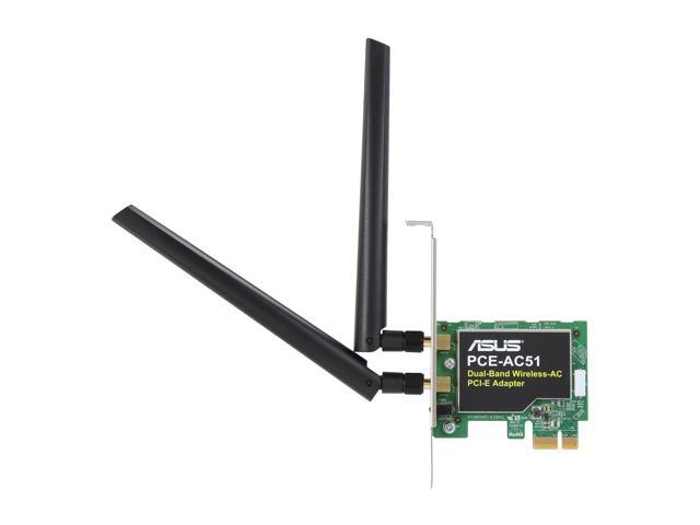 ASUS PCE-AC51 AC750 Wireless Dual-Band PCI-E Adapter