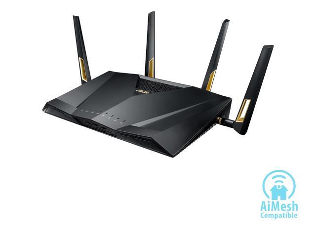ASUS AX6000 Dual-band WiFi 6 Gaming Router, game acceleration, Mesh WiFi support, Lifetime Free Internet Security, Gamer Private Network, Mobile...