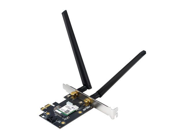 ASUS AX1800 PCIe WiFi Adapter (PCE-AX1800) - WiFi 6, Bluetooth 5.2, Ultra-Low Latency Wireless, 2 External Antenna, Supporting Total Data Rate up...