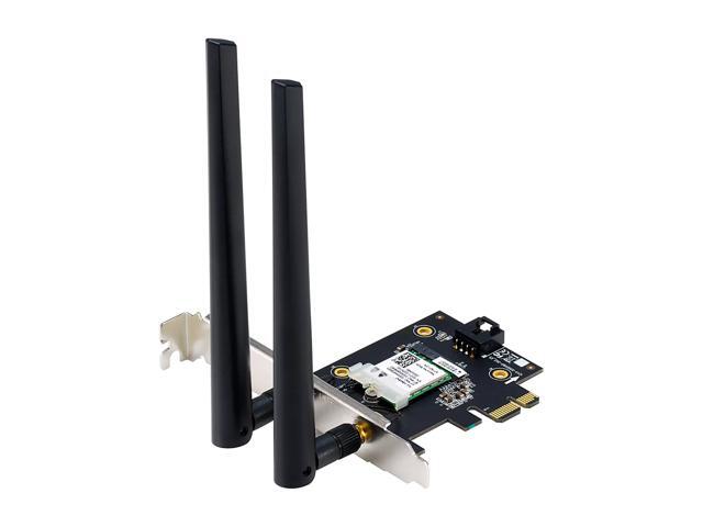 ASUS AX1800 PCIe WiFi Adapter (PCE-AX1800) - WiFi 6, Bluetooth 5.2, Ultra-Low Latency Wireless, 2 External Antenna, Supporting Total Data Rate up...