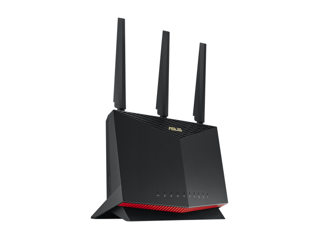 ASUS RT-AX86U PRO AX5700 Dual Band WiFi 6 Gaming Router Quad-core 2.0 GHz CPU, 2.5G port, Game Mode, Lifetime Network Security, Secure VPN.