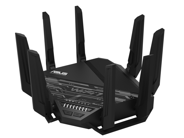ASUS - RT-BE96U BE19000 Tri-Band Wi-Fi 7 Router - Black - image 3