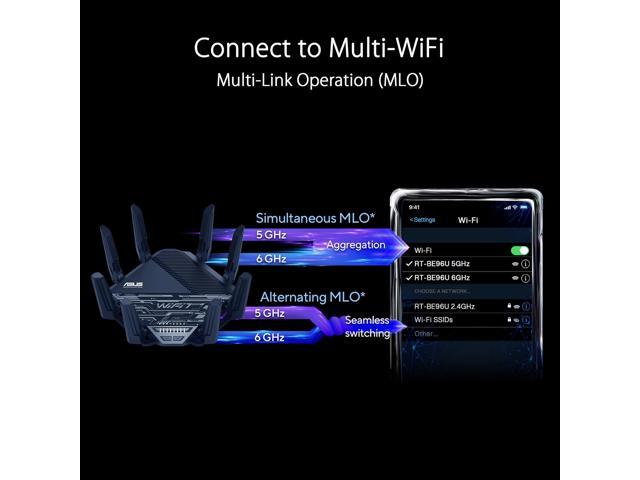 ASUS - RT-BE96U BE19000 Tri-Band Wi-Fi 7 Router - Black - image 6