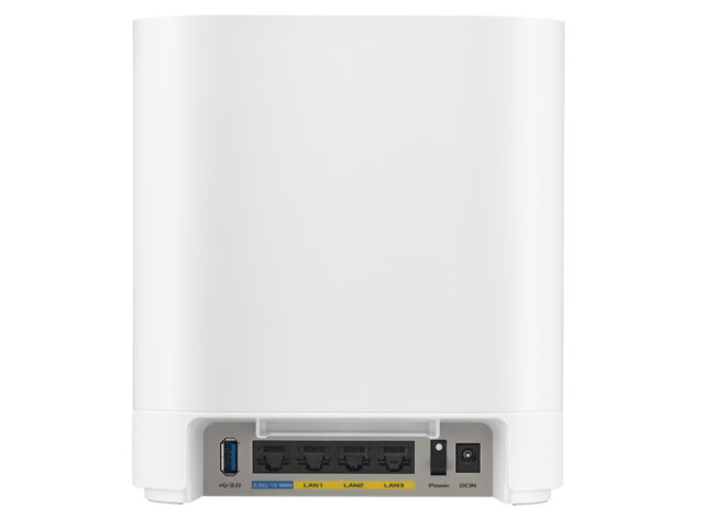 ASUS - ExpertWiFi EBM68 AX7800 Tri-Band Mesh Wi-Fi 6 System (1-Pack) - White - image 3