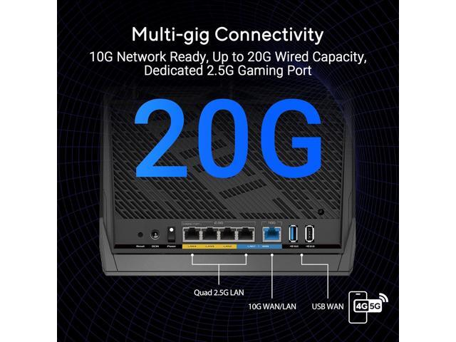 ASUS - RT-BE86U BE6800 Dual-Band Wi-Fi 7 Router - Black - image 6