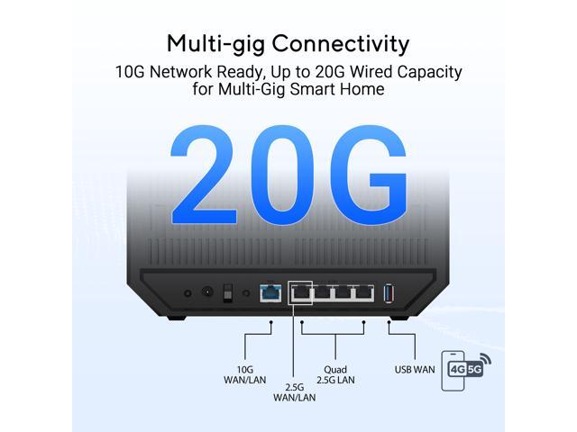 ASUS - RT-BE92U BE9700 Tri-Band Wi-Fi 7 Router - Black - image 4